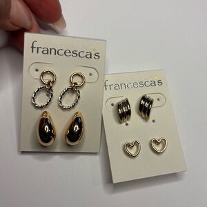 Francesca's earring bundle | Gold and Silver-tone | NEW